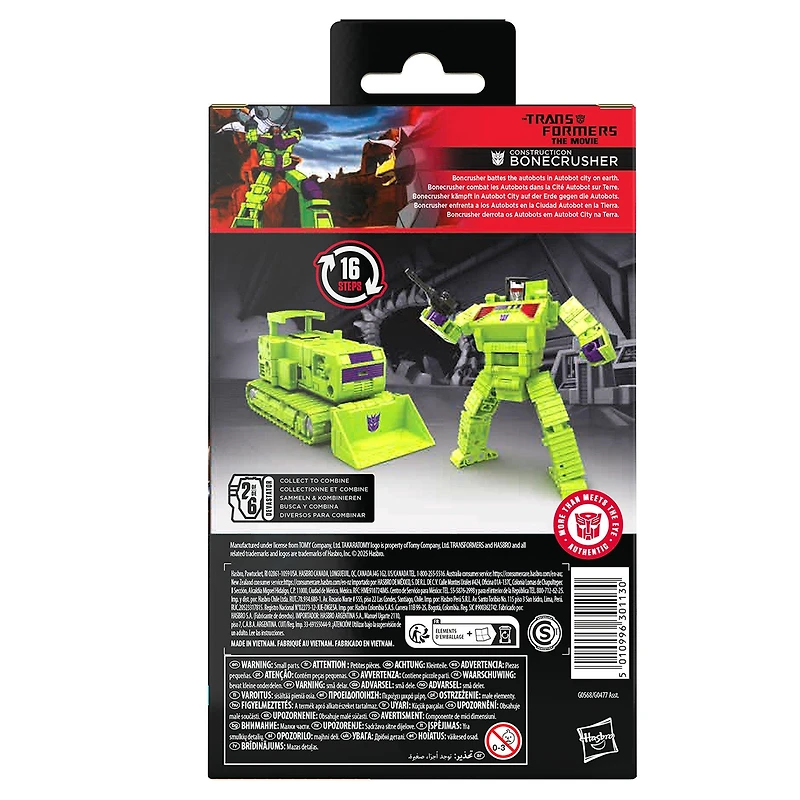 Hasbro Transformers Toys Studio Series Deluxe Class Transformers: The Movie Bonecrusher 4.5-in Action Figure