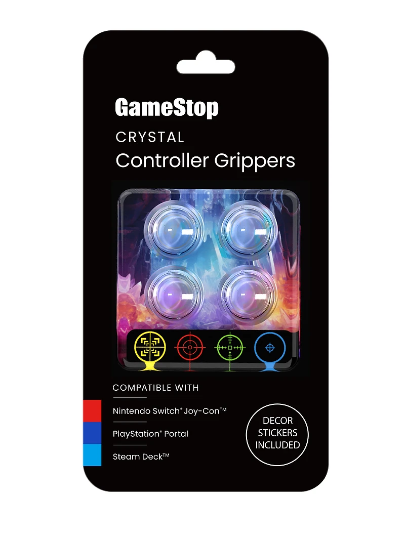 GameStop Crystal Thumb Grips Bundle for Switch, PS Portal, Steam Deck GameStop Exclusive