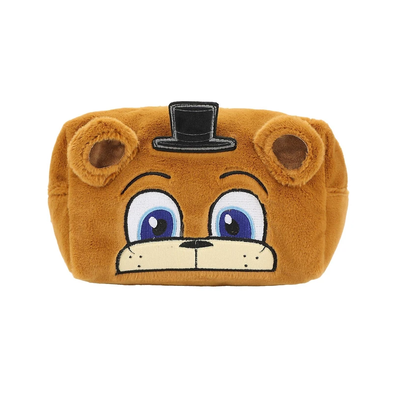 Five Nights at Freddy’s - Freddy Fazbear Faux Fur 4.5-in Cosmetic Bag