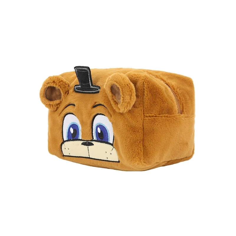 Five Nights at Freddy’s - Freddy Fazbear Faux Fur 4.5-in Cosmetic Bag