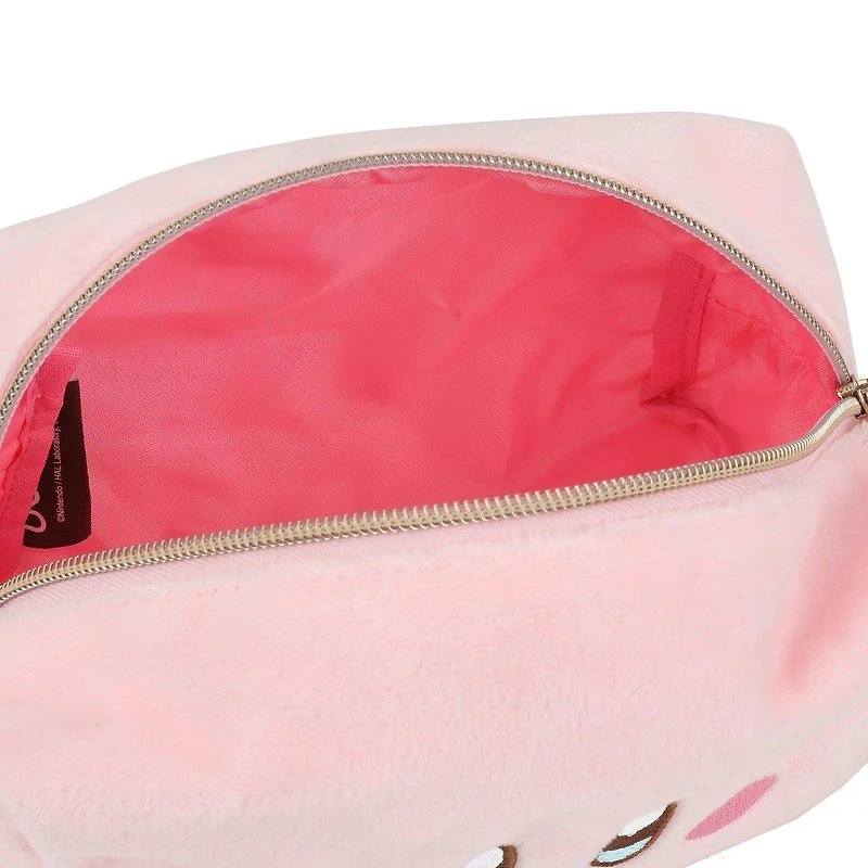 Kirby Pink Plush Cosmetic 4.5-in Toiletry Bag