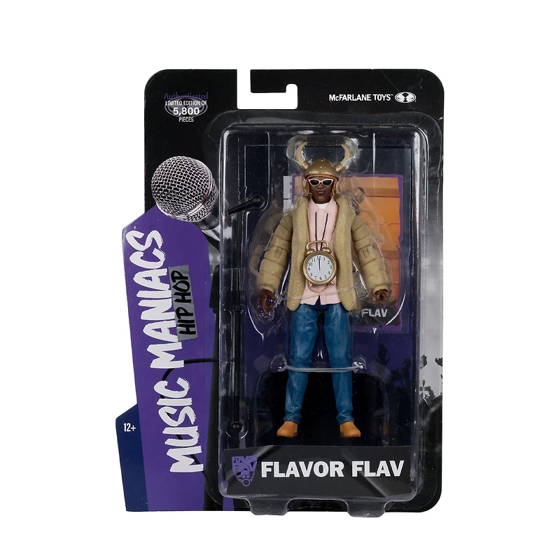 McFarlane Toys Hip Hop Music Maniacs Flavor Flav 6-in Action Figure