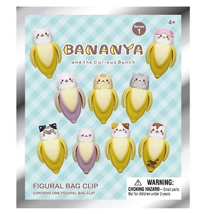 Bananya 3D Foam Bag Clip Blind Bag Series 1 (Styles May Vary