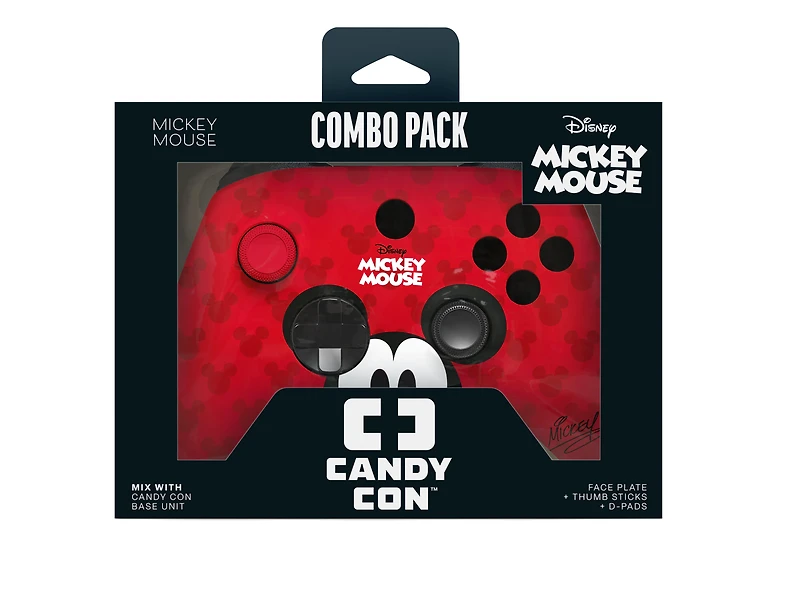 CANDY CON x Disney Mickey Mouse Combo Pack Controller Kit GameStop Exclusive