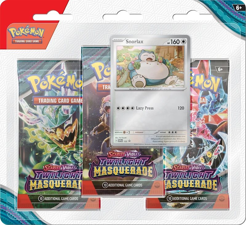 Pokemon Trading Card Game: Scarlet and Violet Twilight Masquerade Three Booster Blister