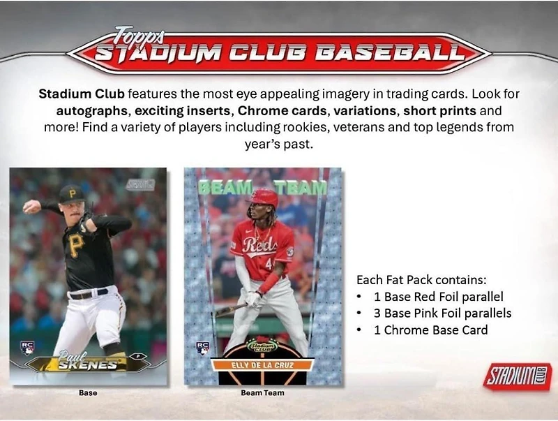 2024 Topps Stadium Club MLB Baseball Fat Pack