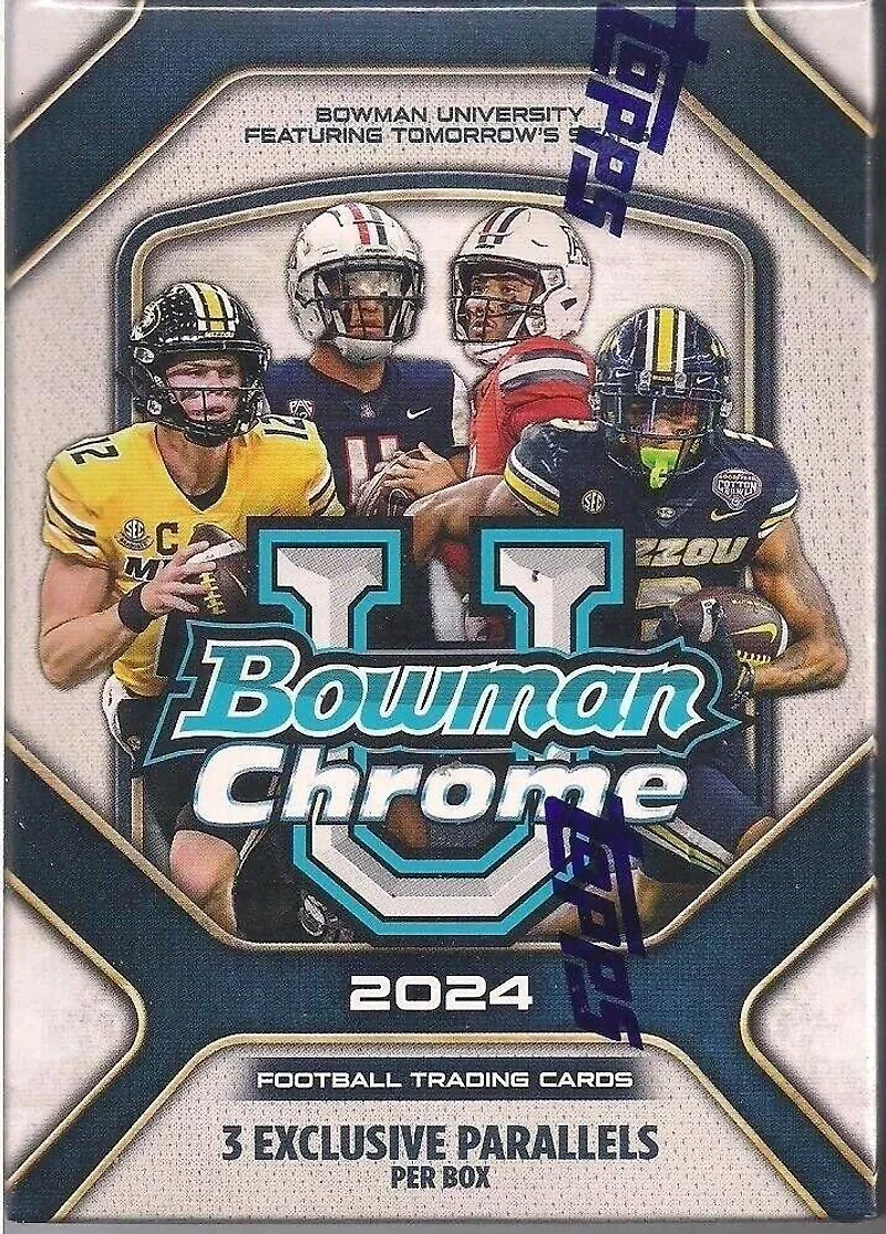 2024 Bowman Chrome University NFL Football Value Box (7-Pack)