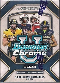 2024 Bowman Chrome University NFL Football Value Box (7-Pack)