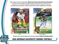 2024 Bowman Chrome University NFL Football Monster Box