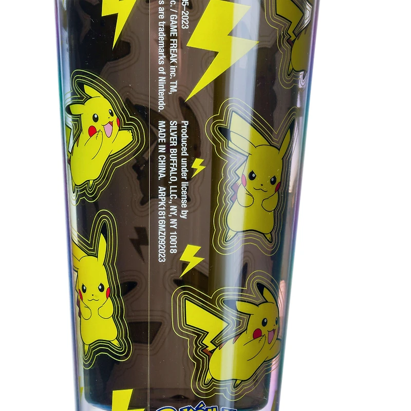 Pokemon Pikachu Lightning Pattern 24oz Dome Top Travel Tumbler