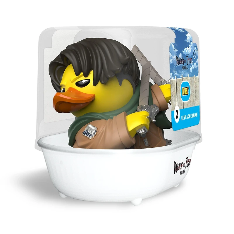 Tubbs Attack on Titan Levi Ackerman (1st Edition) 3.54-in Collecitble Rubber Duck