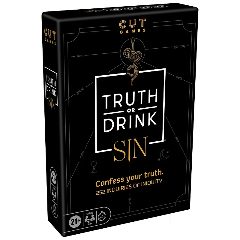 Truth or Drink: Sin Edition Adult Party Game