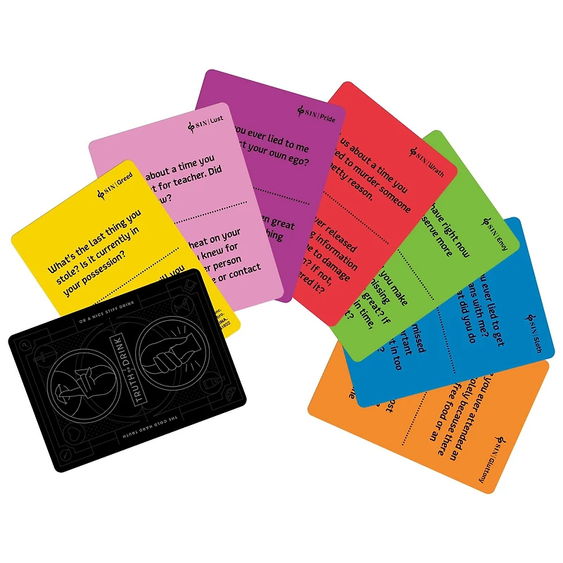 Truth or Drink: Sin Edition Adult Party Game