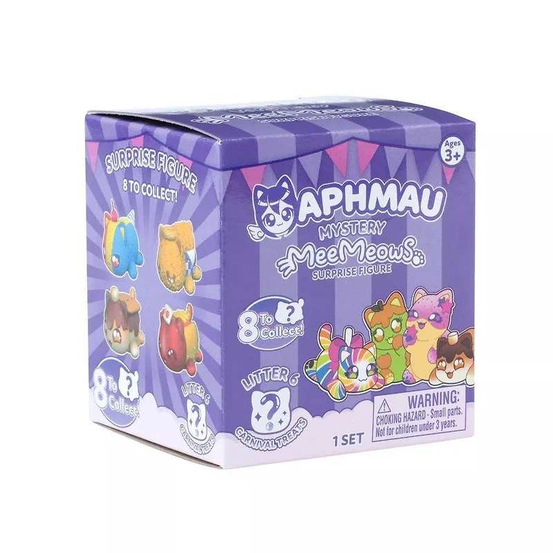 Aphmau Mystery MeeMeow Series 6 Carnival Treats Cats 6-In Plush (Styles May Vary)