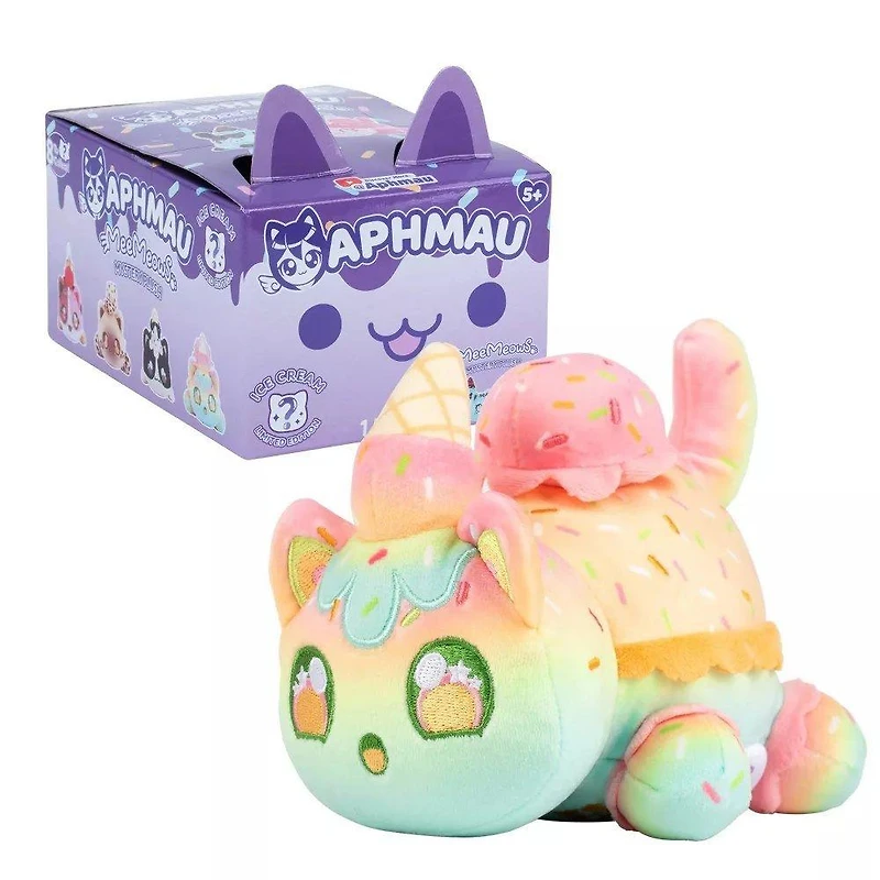 Aphmau Mystery MeeMeow Series 7 Ice Cream Cats 6-In Plush (Styles May Vary)