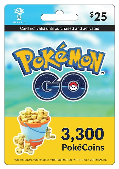 Pokemon Go Pokecoins Virtual Currency - 3300 Pokecoins