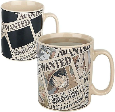 ABYStyle One Piece Wanted Heat Change Coffee Mug
