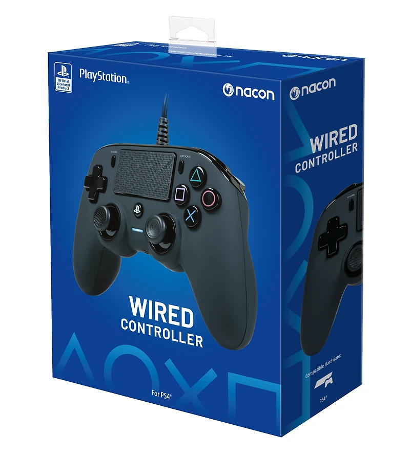 Nacon Wired Controller for PlayStation 4 and PC - Black