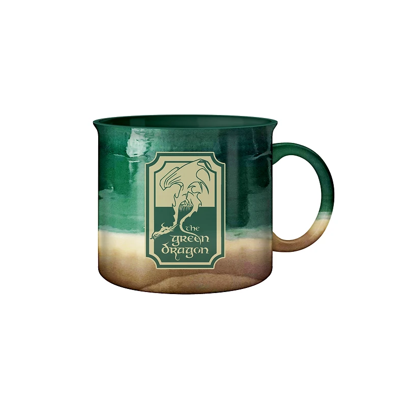 Lord of The Rings The Green Dragon Reactive Glaze Ceramic Camper 20oz Mug
