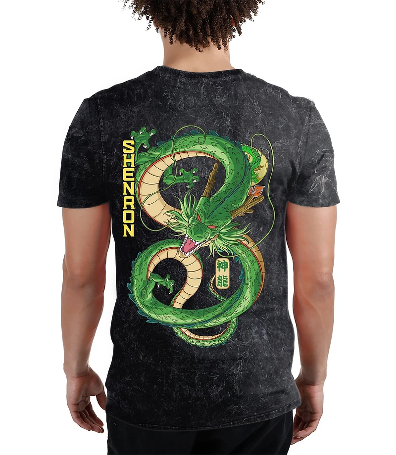 Dragon Ball Z Two Sided Graphic Mineral WaSsh Unisex Short Sleeve T-Shirt