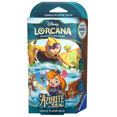 Disney Lorcana Trading Card Game: Azurite Sea Chapter 6 Starter Deck (Emerald and Sapphire)