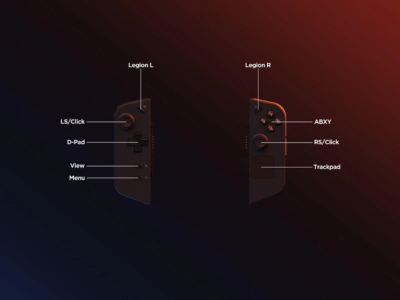Lenovo Legion GO 8.8-in 144Hz WQXGA Gaming Handheld - AMD Ryzen Z1 Extreme - 16GB with 512GB SSD - Shadow Black