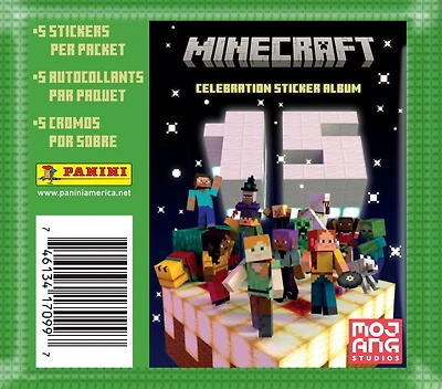 Panini Minecraft 15th Anniversary Celebration Sticker Box
