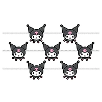 Sanrio Hello Kitty And Friends Kuromi Face Lights Boxed 20ct Copper String Lights