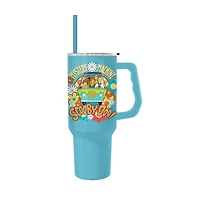 Scooby Doo Group Mystery Machine Flowers 40oz Stainless Steel Tumbler