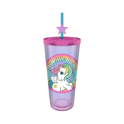 My Little Pony Rainbow Circle Badge 24oz Plastic Cold Cup
