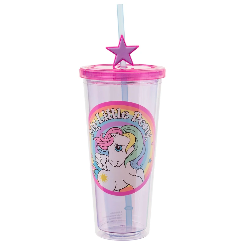 My Little Pony Rainbow Circle Badge 24oz Plastic Cold Cup