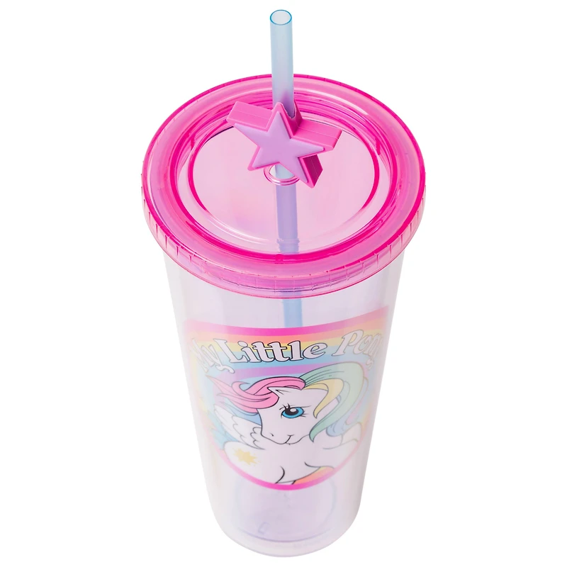 My Little Pony Rainbow Circle Badge 24oz Plastic Cold Cup