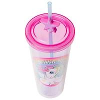 My Little Pony Rainbow Circle Badge 24oz Plastic Cold Cup