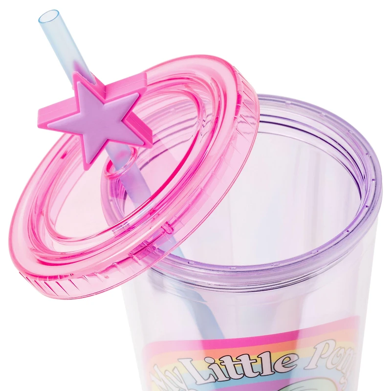 My Little Pony Rainbow Circle Badge 24oz Plastic Cold Cup
