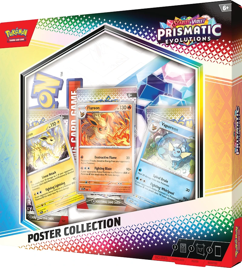 Pokemon Trading Card Game Prismatic Evolutions Poster Collection