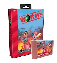 Worms (Limited Run Games) Pink Cart - Sega Genesis