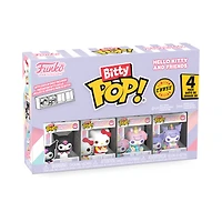 Funko Bitty POP! Sanrio Hello Kitty and Friends Vinyl Figure Set 4-Pack (Kuromi, Hello Kitty–Dessert, My Melody–Unicorn