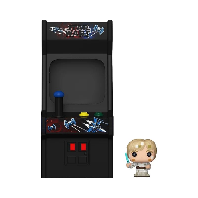 Funko Bitty POP! Star Wars Luke Skywalker and Arcade 0.9 and 3.5-in Vinyl Figure Set