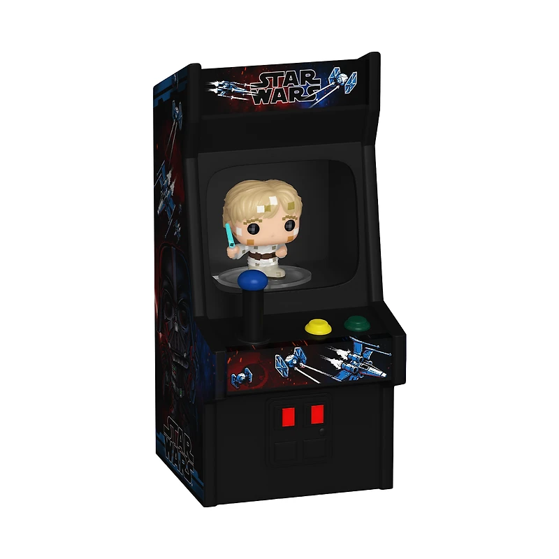Funko Bitty POP! Star Wars Luke Skywalker and Arcade 0.9 and 3.5-in Vinyl Figure Set
