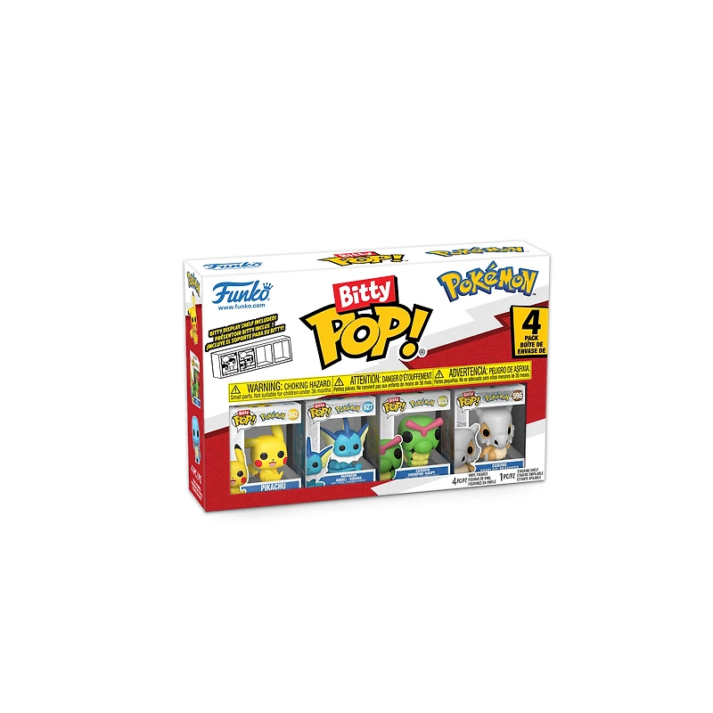 Funko Bitty POP! Pokemon Vinyl Figure Set 4-Pack (Pikachu, Vaporeon, Caterpie