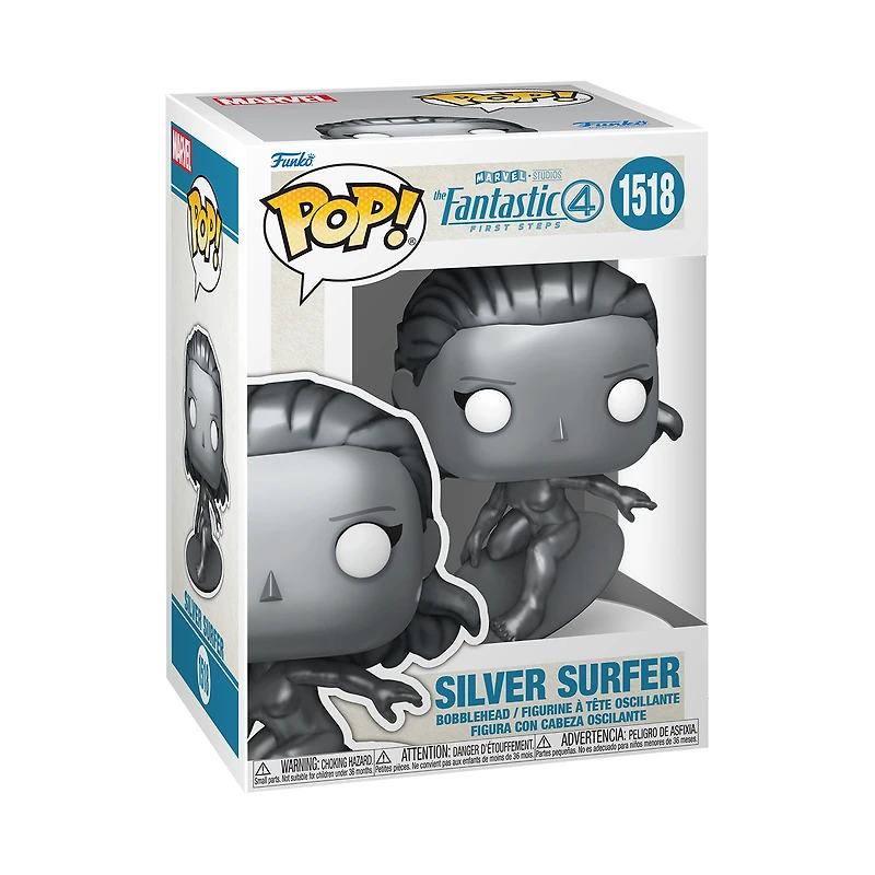Funko POP! Marvel: The Fantastic Four: First Steps lineup Silver Surfer 3.8-in Vinyl Figure