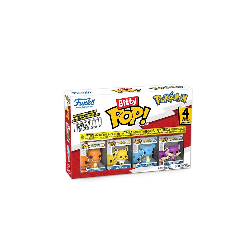 Funko Bitty POP! Pokemon Vinyl Figure Set 4-Pack (Charmander, Jolteon, Lapras