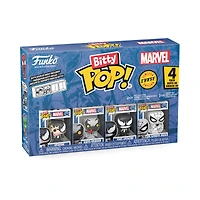 Funko Bitty POP! Venom 0.9-in Vinyl Figure Set 4-Pack (Venom, Anti-Venom, She-Venom