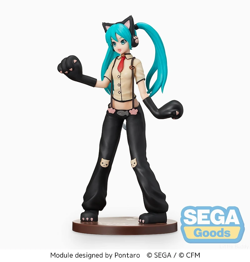 Banpresto Hatsune Miku: Project DIVA Arcade Future Tone SPM Hatsune Miku - Kitty Cat 9.1-in Figure