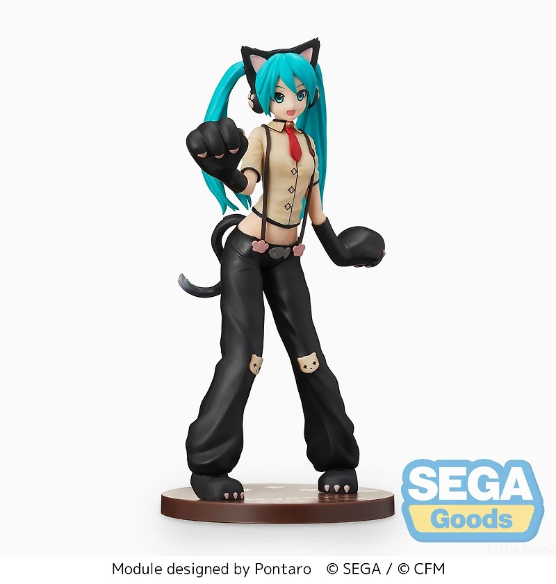 Banpresto Hatsune Miku: Project DIVA Arcade Future Tone SPM Hatsune Miku - Kitty Cat 9.1-in Figure