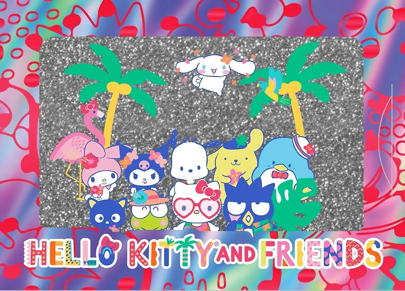 FiGPiN Hello Kitty and Friends: Tropical Cybercel Collectible Art Card Foil Pack Series 3