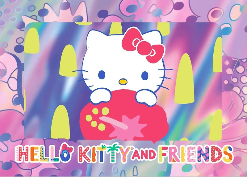 FiGPiN Hello Kitty and Friends: Tropical Cybercel Collectible Art Card Foil Pack Series 3