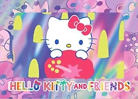 FiGPiN Hello Kitty and Friends: Tropical Cybercel Collectible Art Card Foil Pack Series 3