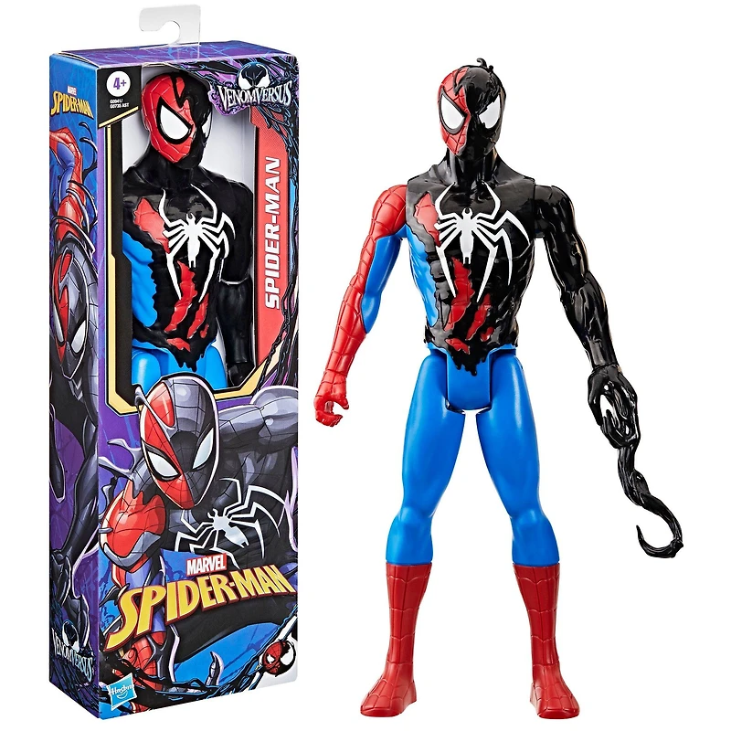 Hasbro Marvel Spider-Man Venom vs Titan Hero Series Spider-Man Action Figure