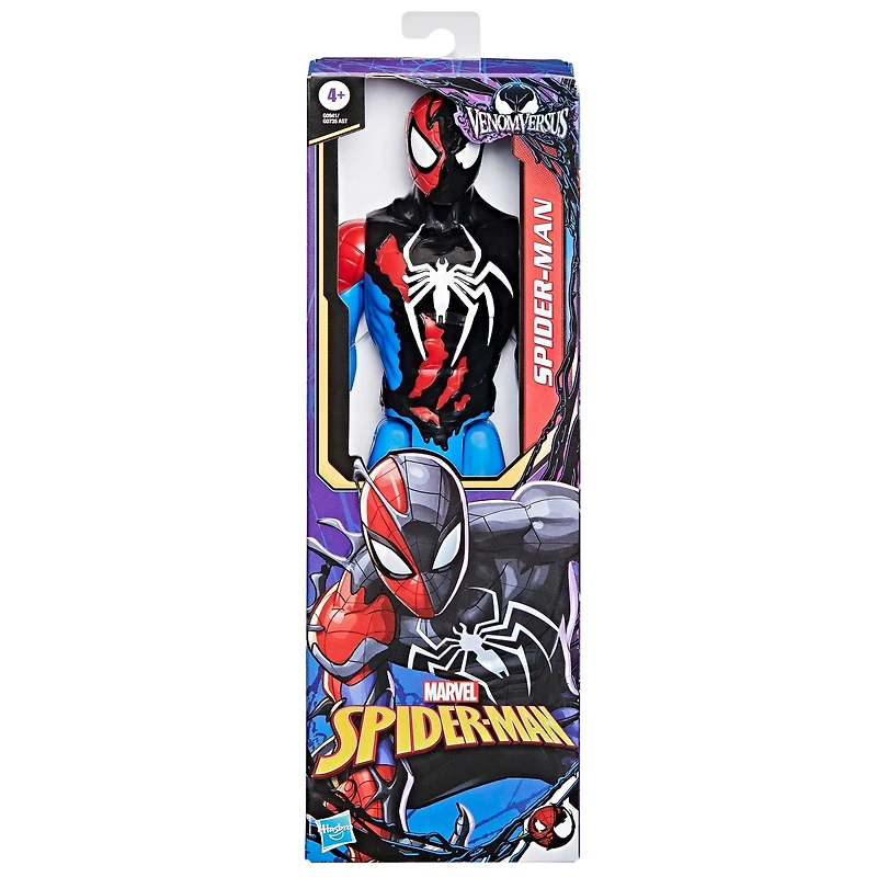 Hasbro Marvel Spider-Man Venom vs Titan Hero Series Spider-Man Action Figure